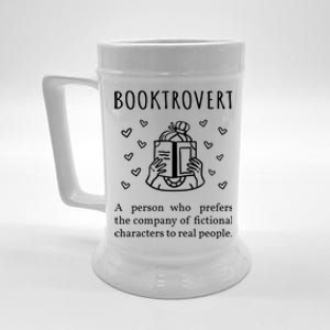 Booktrovert Definition Book Introvert Bookworm Librarian Gift Beer Stein