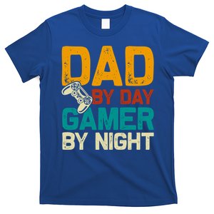 Birthday Dad By Day Gamer By Night Funny Gift T-Shirt