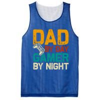 Birthday Dad By Day Gamer By Night Funny Gift Mesh Reversible Basketball Jersey Tank