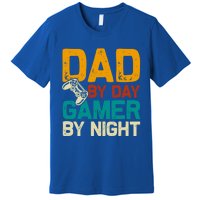 Birthday Dad By Day Gamer By Night Funny Gift Premium T-Shirt