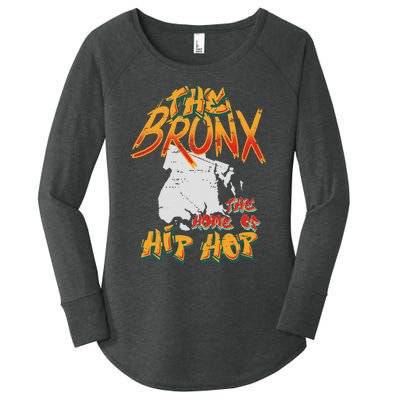 Boogie Down Bronx Hip Hop Rap Graffiti Art Music Design Women's Perfect Tri Tunic Long Sleeve Shirt