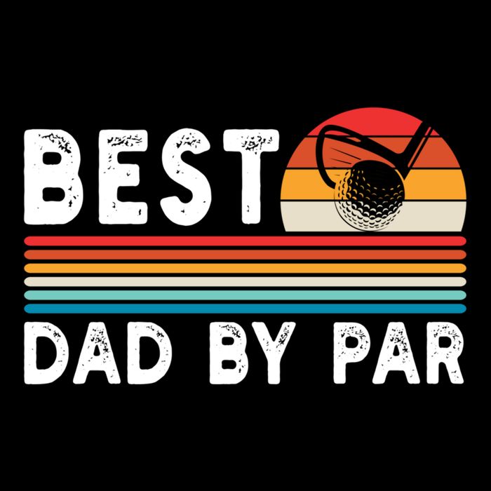 Best Dad By Par Golf Funny Golf Golfing FatherS Day Golfer Great Gift Doggie Tank
