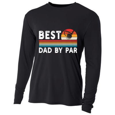 Best Dad By Par Golf Funny Golf Golfing FatherS Day Golfer Great Gift Cooling Performance Long Sleeve Crew
