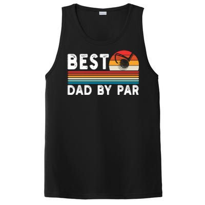 Best Dad By Par Golf Funny Golf Golfing FatherS Day Golfer Great Gift PosiCharge Competitor Tank