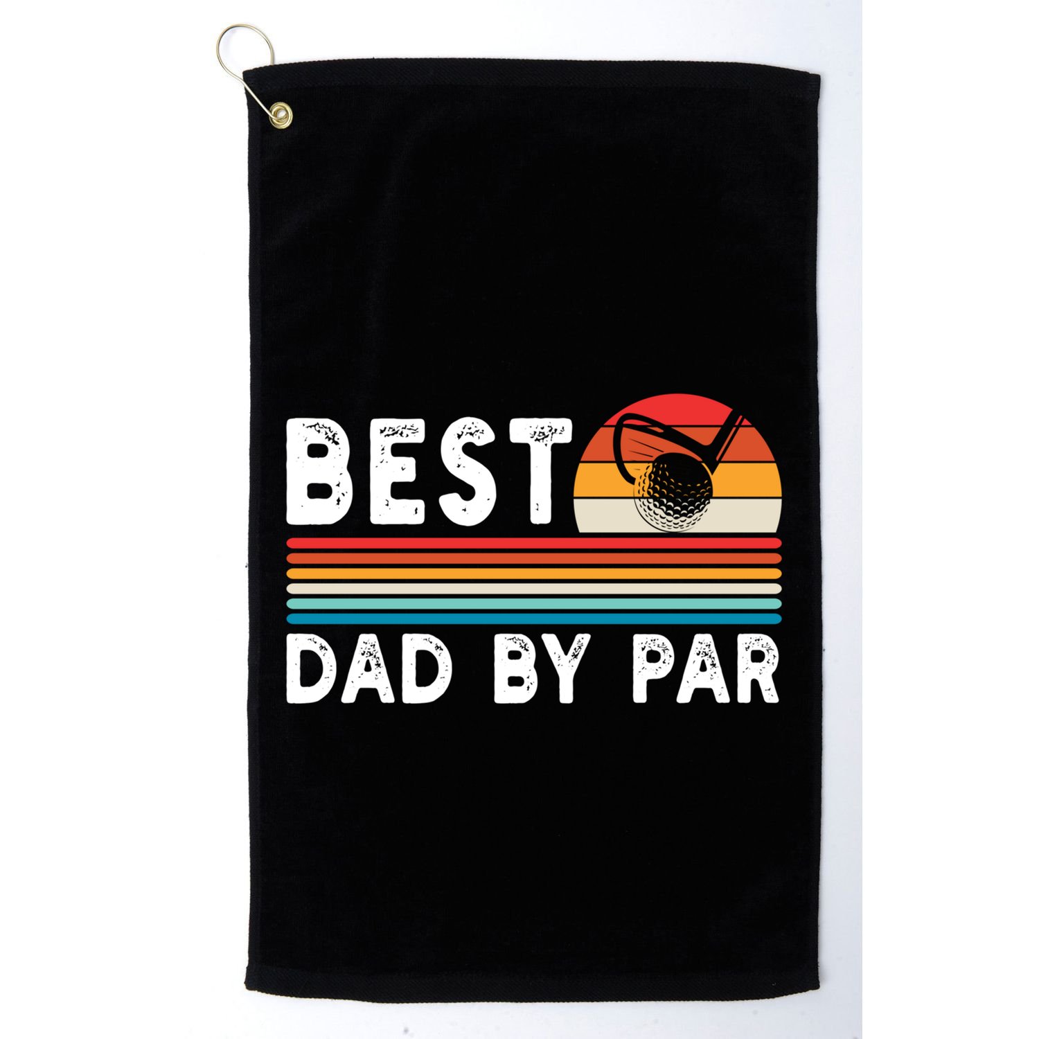 Best Dad By Par Golf Funny Golf Golfing FatherS Day Golfer Great Gift Golf Towel