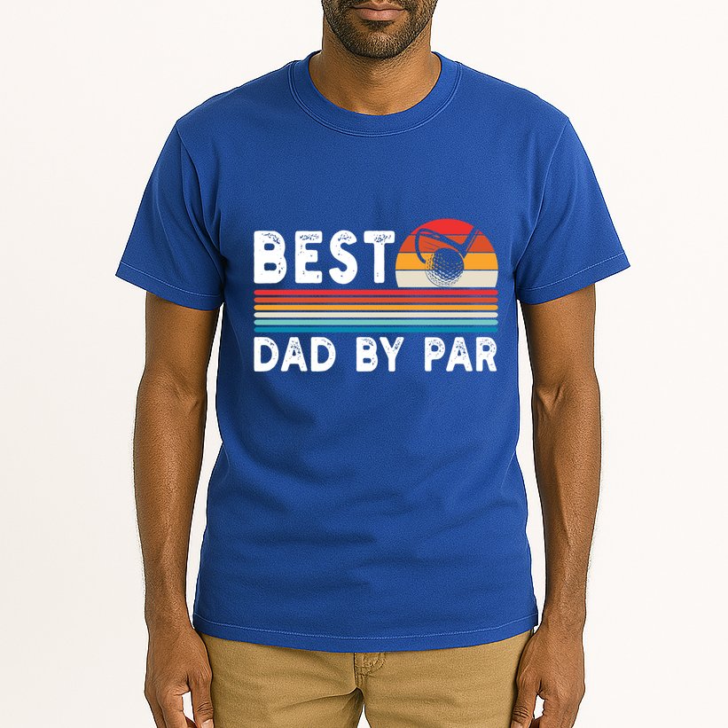 Best Dad By Par Golf Funny Golf Golfing FatherS Day Golfer Great Gift Tall T-Shirt