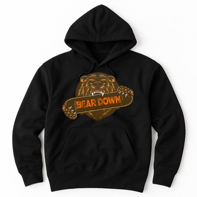 Bear Down Brown Bear Hoodie