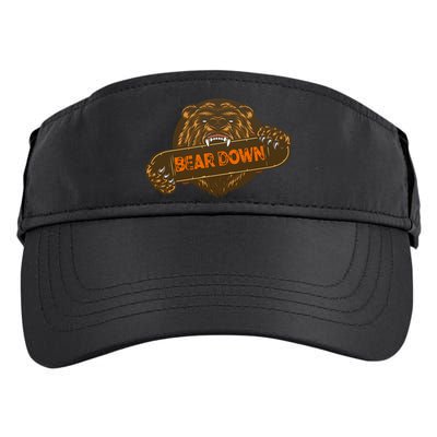 Bear Down Brown Bear Adult Drive Performance Visor