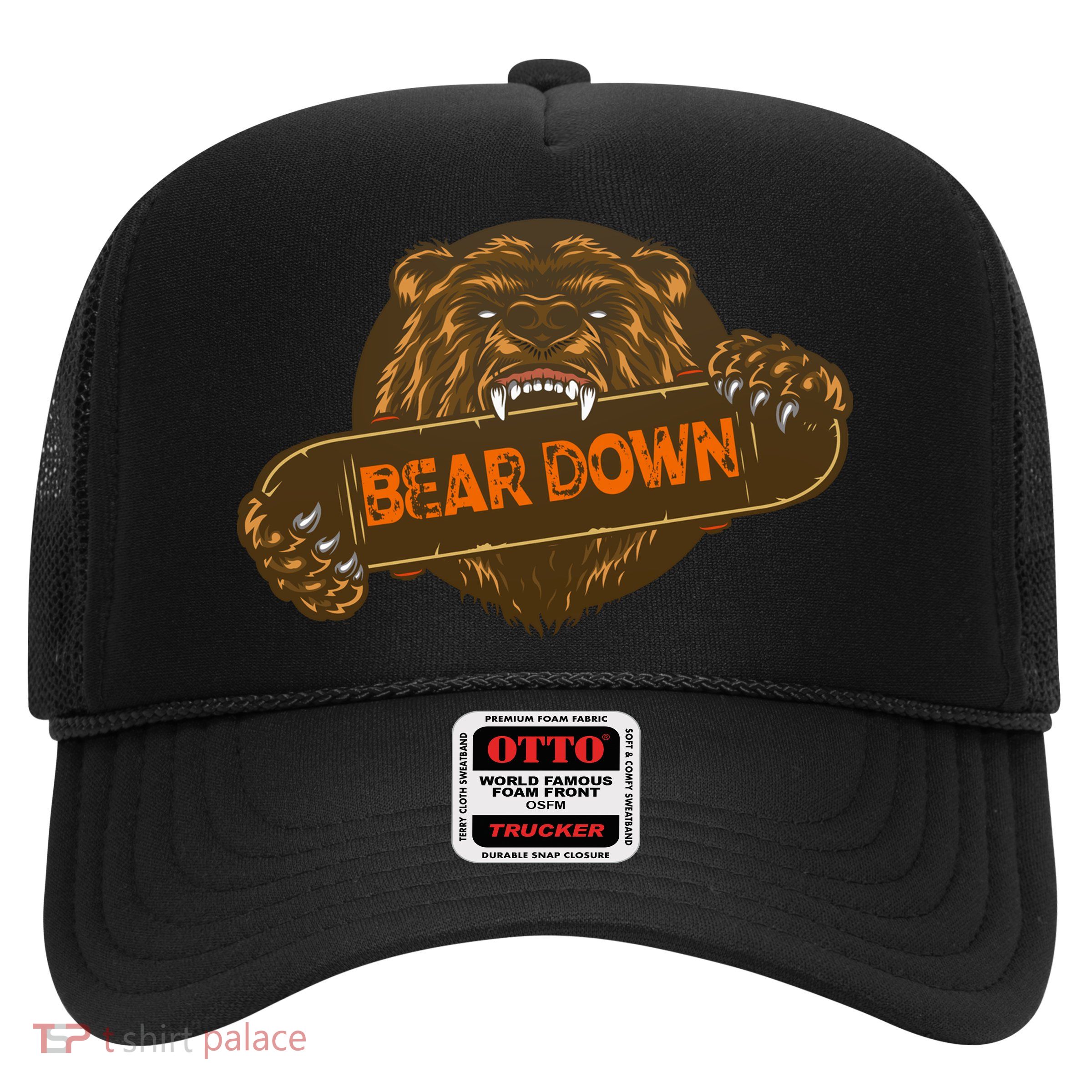 Bear Down Brown Bear Trucker Hat