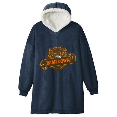 Bear Down Brown Bear Hooded Wearable Blanket