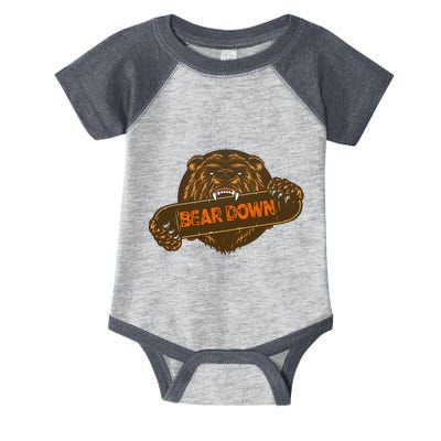 Bear Down Brown Bear Infant Baby Jersey Bodysuit