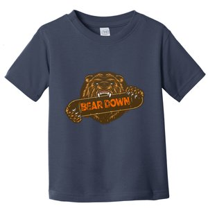 Bear Down Brown Bear Toddler T-Shirt