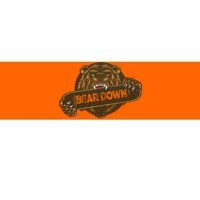 Bear Down Brown Bear Bumper Sticker