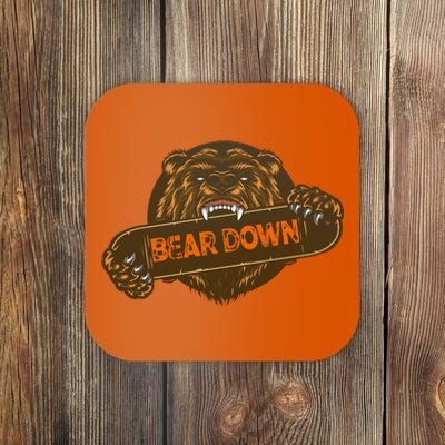 Bear Down Brown Bear Coaster