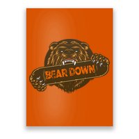 Bear Down Brown Bear Poster