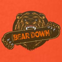 Bear Down Brown Bear Poster