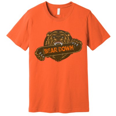 Bear Down Brown Bear Premium T-Shirt