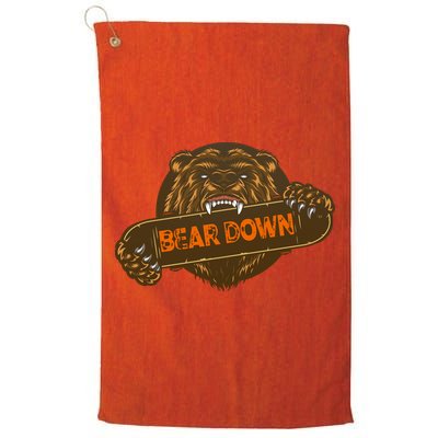 Bear Down Brown Bear Golf Towel