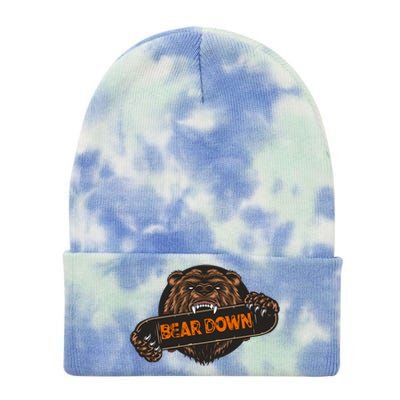 Bear Down Brown Bear Tie Dye 12in Knit Beanie