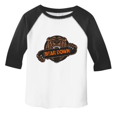 Bear Down Brown Bear Toddler Fine Jersey T-Shirt