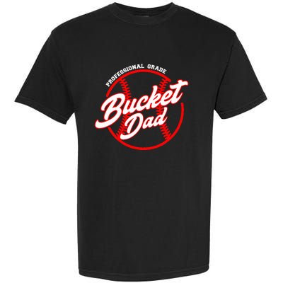 Bucket Dad Baseball Softball Pitcher Catcher Garment-Dyed Heavyweight T-Shirt