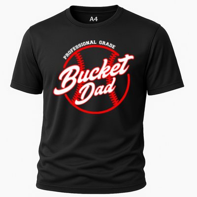 Bucket Dad Baseball Softball Pitcher Catcher Cooling Performance Crew T-Shirt