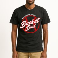 Bucket Dad Baseball Softball Pitcher Catcher Tall T-Shirt