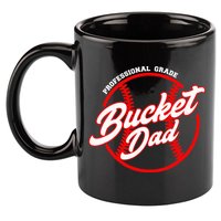 Bucket Dad Baseball Softball Pitcher Catcher 11oz C Handle Ceramic Mug