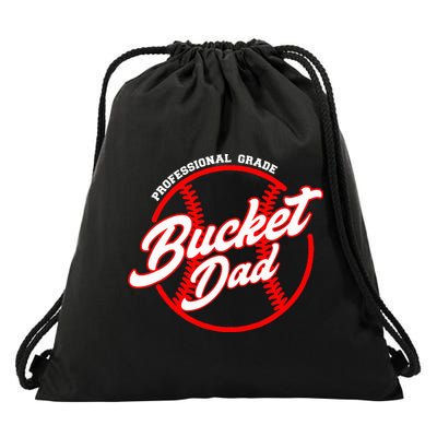 Bucket Dad Baseball Softball Pitcher Catcher Drawstring Bag