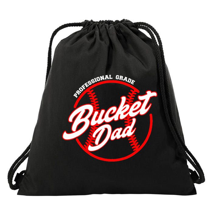 Bucket Dad Baseball Softball Pitcher Catcher Drawstring Bag