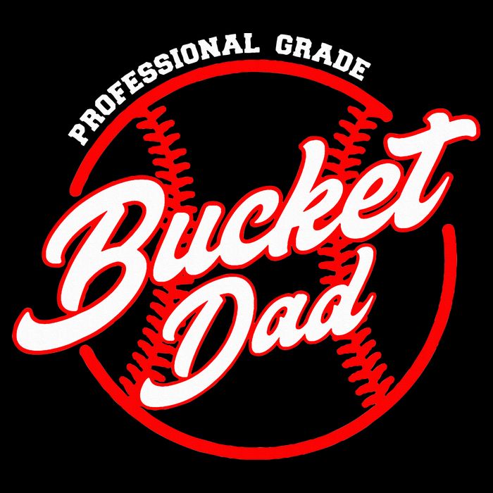 Bucket Dad Baseball Softball Pitcher Catcher Drawstring Bag