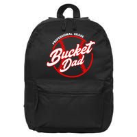 Bucket Dad Baseball Softball Pitcher Catcher 16 in Basic Backpack
