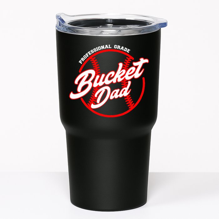 Bucket Dad Baseball Softball Pitcher Catcher Tumbler