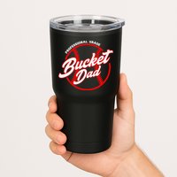 Bucket Dad Baseball Softball Pitcher Catcher Tumbler