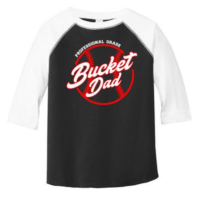 Bucket Dad Baseball Softball Pitcher Catcher Toddler Fine Jersey T-Shirt