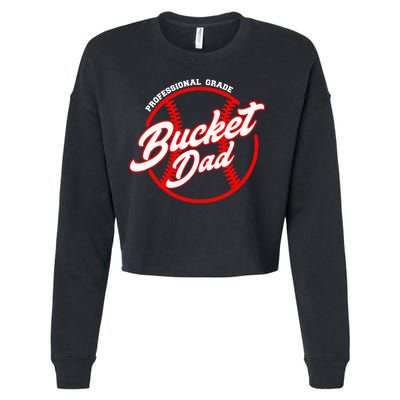Bucket Dad Baseball Softball Pitcher Catcher Cropped Pullover Crew