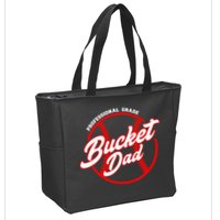 Bucket Dad Baseball Softball Pitcher Catcher Zip Tote Bag