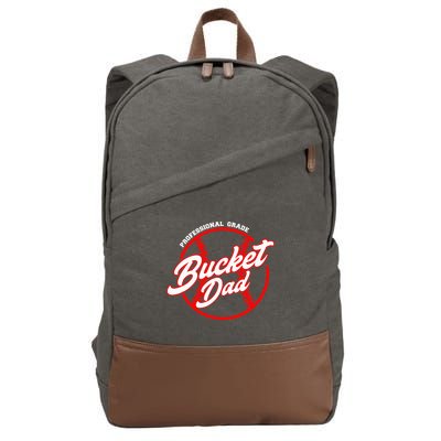 Bucket Dad Baseball Softball Pitcher Catcher Cotton Canvas Backpack