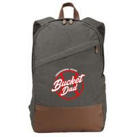 Bucket Dad Baseball Softball Pitcher Catcher Cotton Canvas Backpack