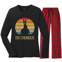 Bigfoot Doesnt Believe In You Either Funny Sasquatch Vintage Women's Long Sleeve Flannel Pajama Set 