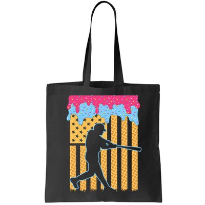 Baseball Drip Bat B.oys Ice Cream American Flag 4th Of July Bag
