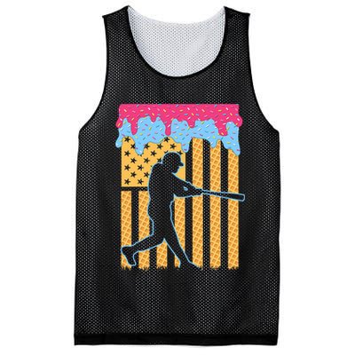 Baseball Drip Bat B.oys Ice Cream American Flag 4th Of July Mesh Reversible Basketball Jersey Tank