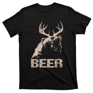 Beer Deer Bear Essential Hunter Gift Love T-Shirt