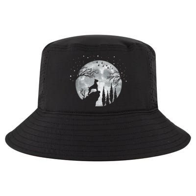 Boxer Dog Breed Full Moon At Night Gift Dog Owner Boxer Dog Cute Gift Cool Comfort Performance Bucket Hat