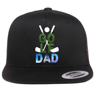 Best Dad By Par Golf Dad Gift For Dad Golf Player Father's Day Flatbill Hat