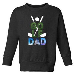 Best Dad By Par Golf Dad Gift For Dad Golf Player Father's Day Toddler Sweatshirt