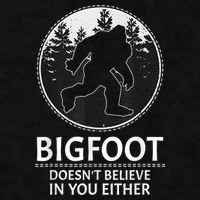 Bigfoot Doesn't Believe In You Either Sasquatch Ladies PosiCharge Tri-Blend Wicking Tank