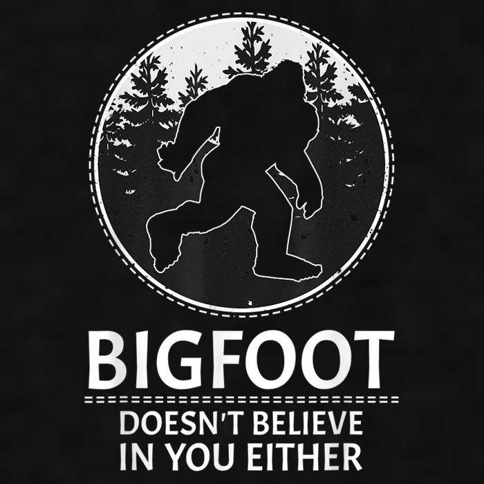Bigfoot Doesn't Believe In You Either Sasquatch Ladies PosiCharge Tri-Blend Wicking Tank