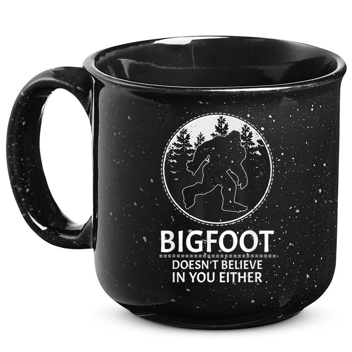Bigfoot Doesn't Believe In You Either Sasquatch 15oz Campfire Ceramic Mug