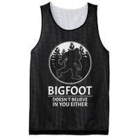 Bigfoot Doesn't Believe In You Either Sasquatch Mesh Reversible Basketball Jersey Tank